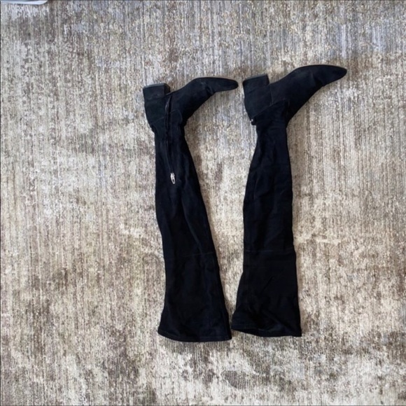 Dolce Vita Black Suede Over The Knee Boots, Size 8 - Picture 9 of 12